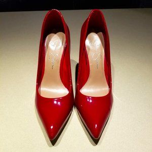 Red Hot Jessica Simpson Stilettos